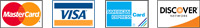 Credit Cards, Visa, Master Card, American Express, Discover