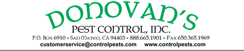 Donovan's Pest Control Letterhead for testimonial